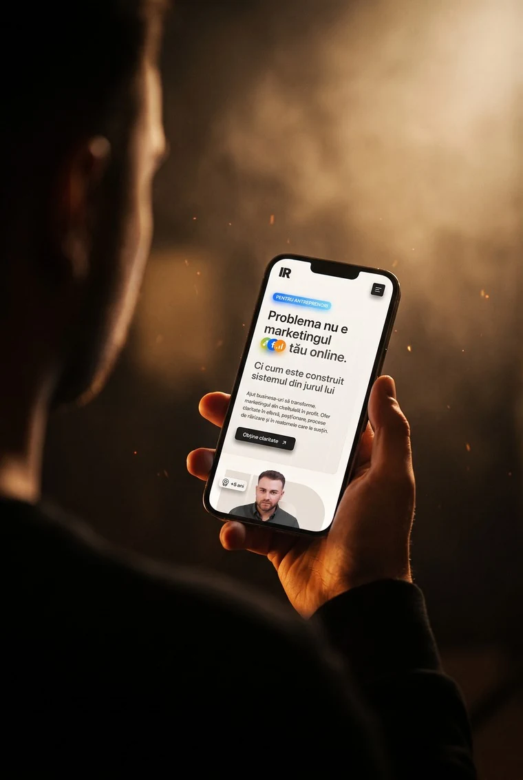 The mobile-first personal brand site dandia designed for Ivan Raul, shown on a phone
